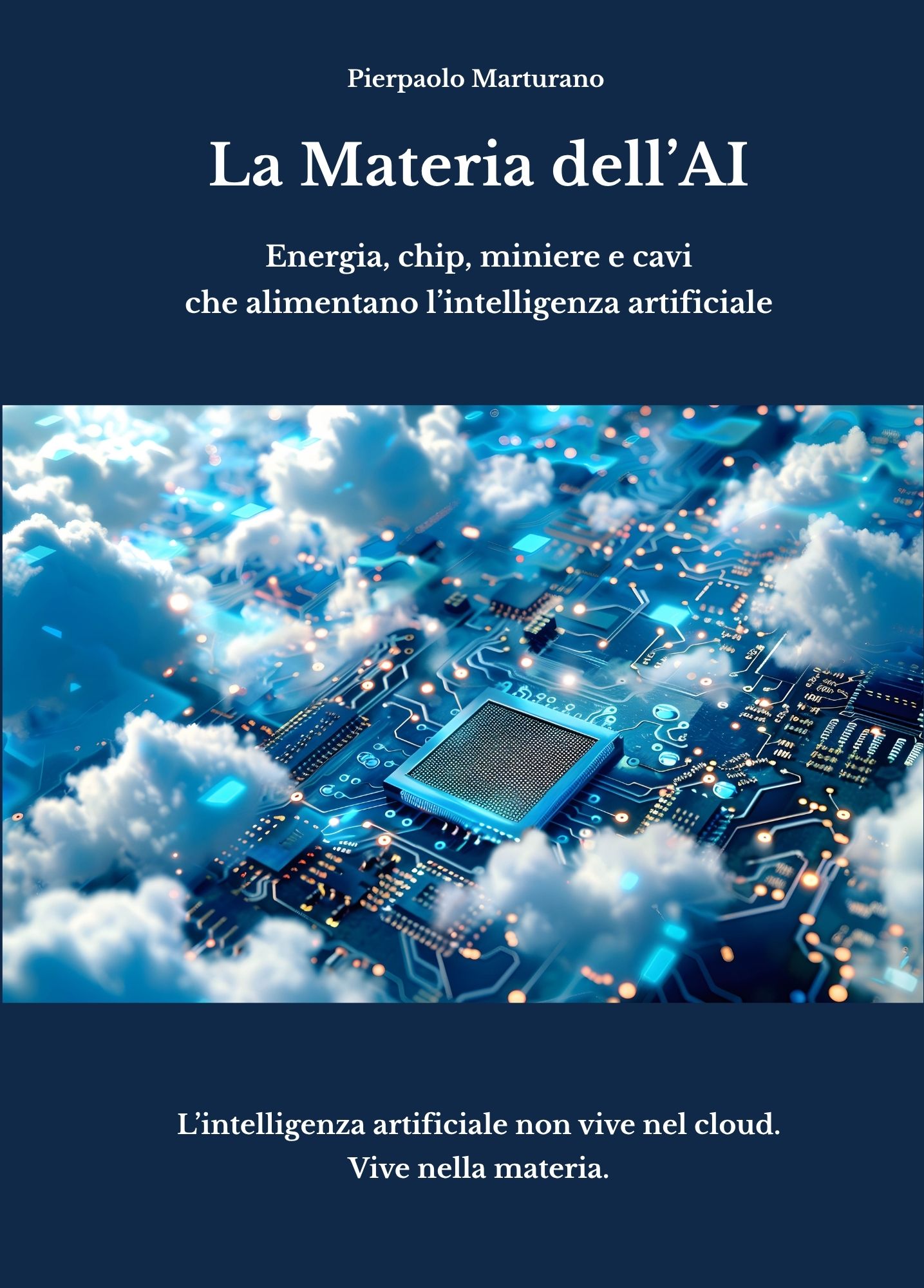 Copertina del libro La Materia dell'AI di Pierpaolo Marturano